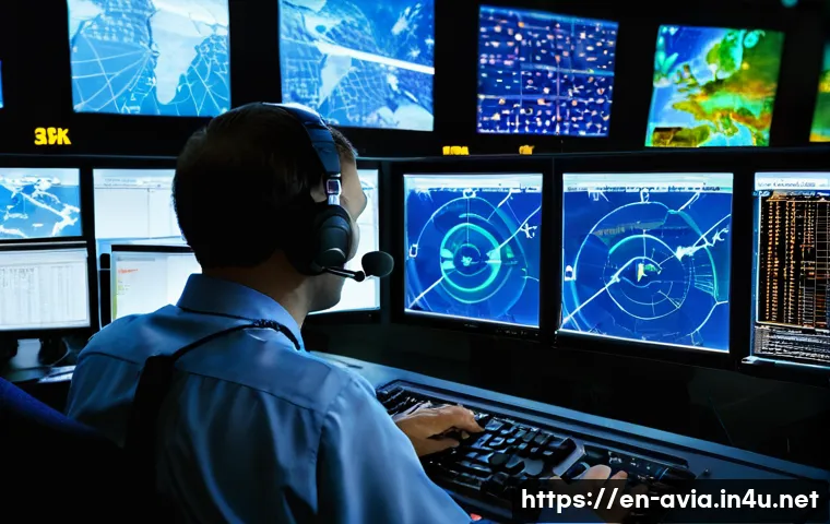 항공운항관리사 직무 만족도 - **Prompt 1: Intense Real-Time Decision-Making**
    "A highly focused airline dispatcher, mid-30s, m...